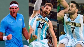delpo, nocioni y campazzo, las figuras del super sabado para el deporte argentino delpo, nocioni y campazzo, las figuras del super sabado para el deporte argentino