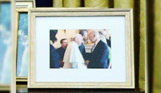 La foto del encuentro entre el Papa Francisco y Joe Biden, en detalle
