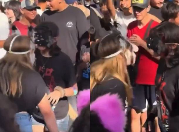Delirio total: así fue la pelea de dos therian en una plaza de Uruguay