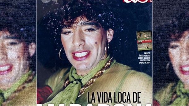 No hay códigos: publican fotos de Maradona vestido de mujer