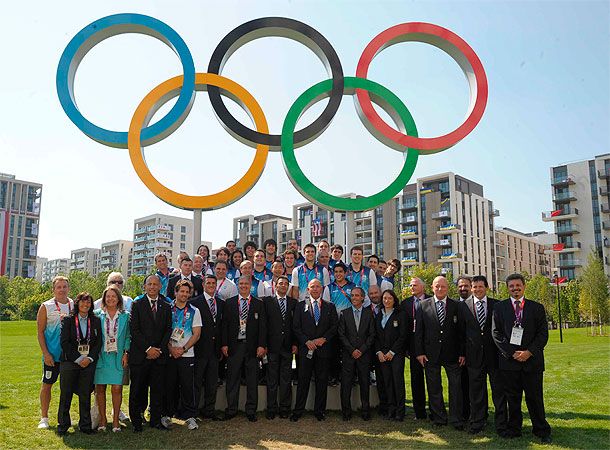 La delegación argentina