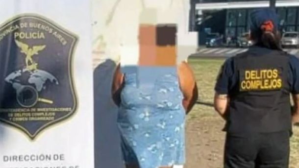 La mujer detenida en La Plata por explotación infantil. La mujer detenida en La Plata por explotación infantil.