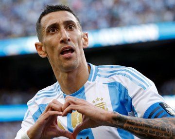 El gol de Ángel Di María en el amistoso contra Ecuador.