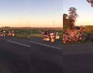 Increíble: corrían una picada en motos y chocaron contra los espectadores