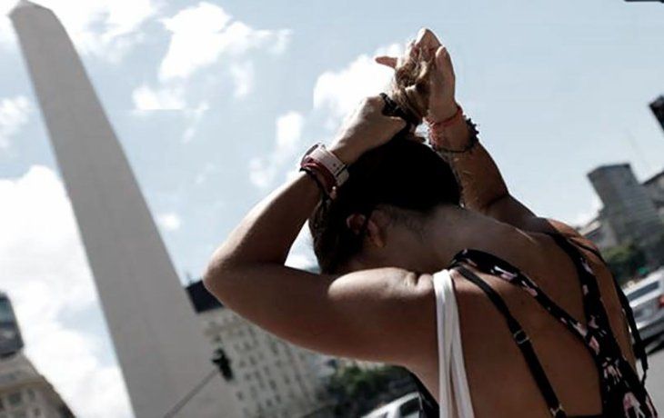Calor en la Ciudad de Buenos Aires.