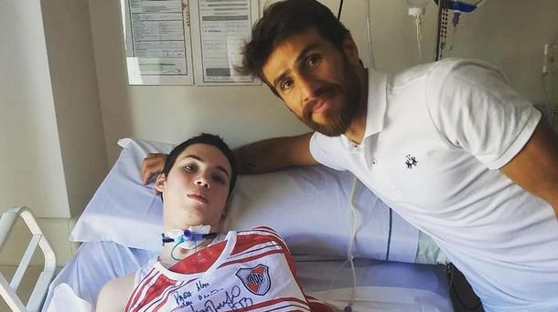 Alan Guevara y su ídolo Leo Ponzio