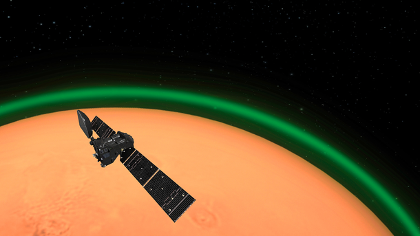 La NASA mostró que el cielo de Marte se tiñó de verde y explicó porqué