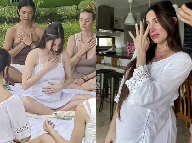 Con ocho meses de embarazo, Magui Bravi tuvo su baby shower con un ritual especial