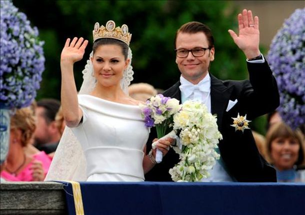 Victoria de Suecia y el príncipe Daniel Westling