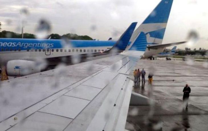 Tormenta en Aeroparque