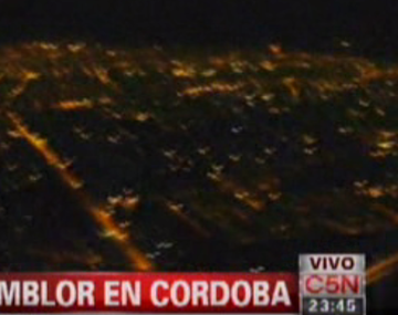 Un fuerte temblor sacudió a la provincia de Córdoba