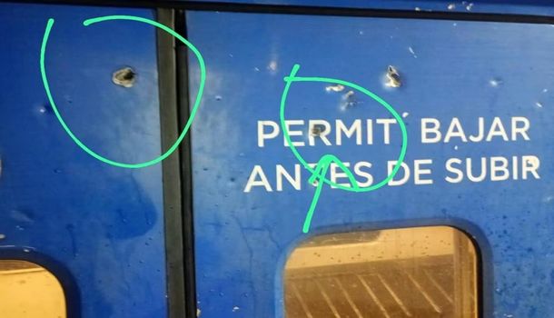 Imagen que se aportó a la causa respecto de los ataques sufridos durante agosto y septiembre en el tren San Martín.