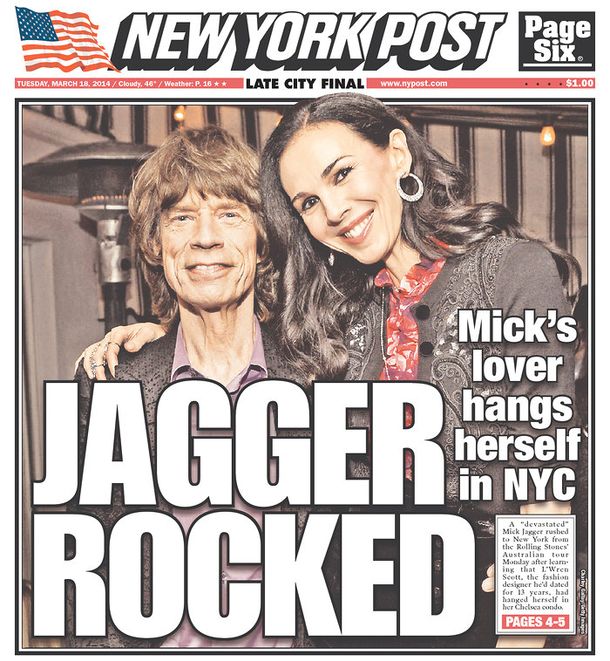 Así se enteró Mick Jagger de la trágica muerte de su novia