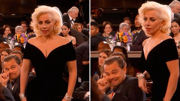 La reacción incómoda de Leonardo Dicaprio cuando vio a Lady Gaga