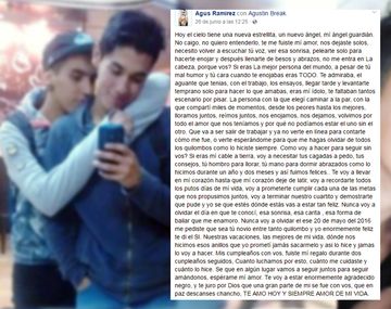 Agustín le escribió una carta a su novio fallecido en la Tragedia de Mendoza