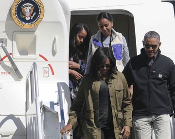 Obama llegó a Bariloche con su familia para descansar en el Llao-Llao