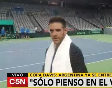 El tandilense se mostró de muy buen humor a tres días del comienzo de la final
