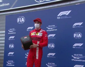 Leclerc consiguió su primer pole position