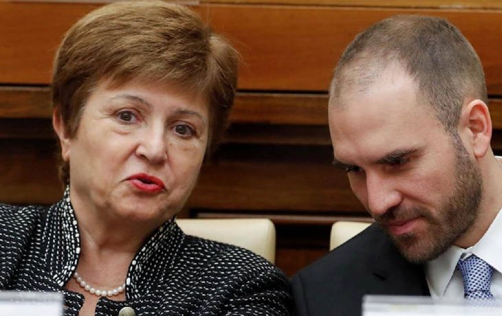 Kristalina Georgieva y Martín Guzmán