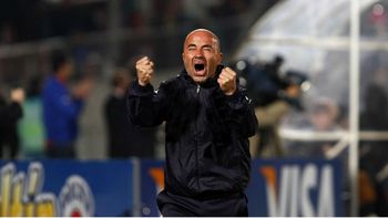 Jorge Sampaoli celebrando Jorge Sampaoli celebrando