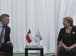 Mauricio Macri se reunió con su par de Chile, Michelle Bachelet.