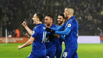 El festejo del Leicester El festejo del Leicester