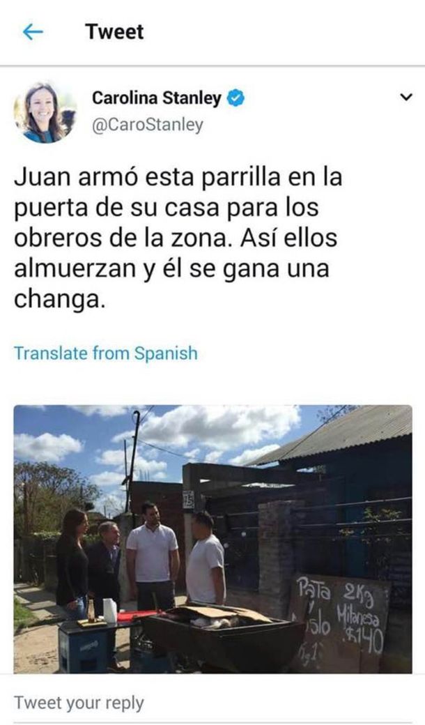 El polémico tuit de Carolina Stanley