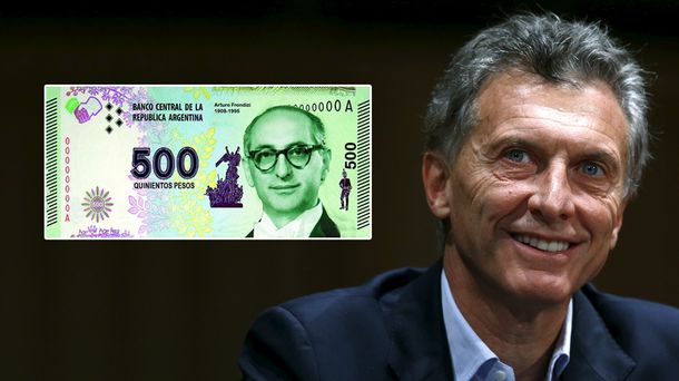 Macri descarta poner en circulación en enero un nuevo billete de 500 pesos