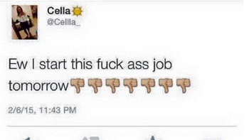 consiguio trabajo, tuiteo y la despidieron antes que empiece consiguio trabajo, tuiteo y la despidieron antes que empiece