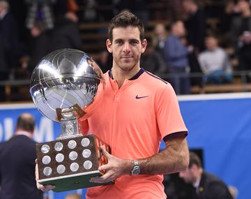 Juan Martín Del Potro recibió su primer título desde su regreso al circuito.