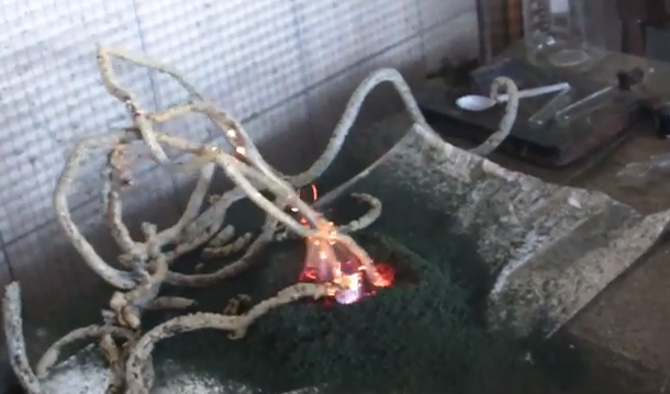 VIDEO: Una reacción química libera un pulpo gigante