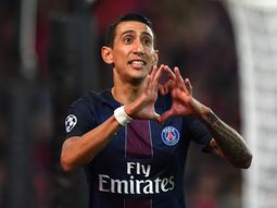 El argentino Ángel Di María celebra el tanto del PSG ante el Basel El argentino Ángel Di María celebra el tanto del PSG ante el Basel