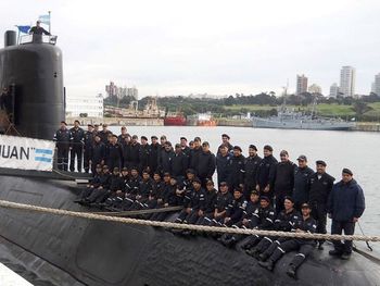 La última foto conocida hasta ahora de la tripulación completa del ARA San Juan.