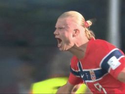 Así fue el primer gol de Erling Haaland en una Copa del Mundo