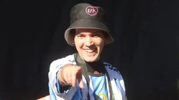 Pablo Grillo en Plaza de Mayo. Pablo Grillo en Plaza de Mayo.