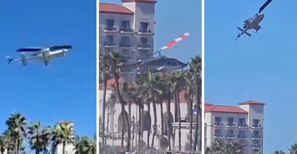 Se estrelló un helicóptero en concurrida playa de Los Ángeles: hay cinco heridos