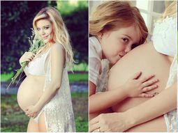 Eva Anderson, embarazada de 32 semanas Eva Anderson, embarazada de 32 semanas