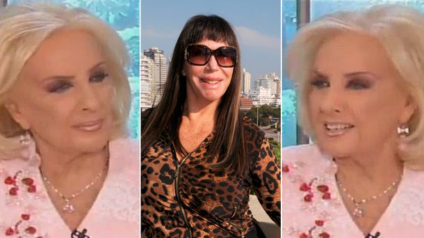 Mirá el palito de Mirtha a Moria Casán en vivo