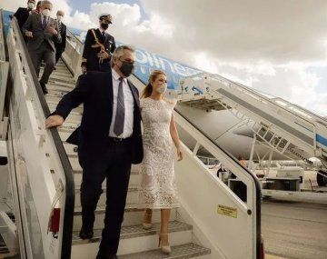 Alberto Fernández llegó a Los Ángeles para participar de la Cumbre de las Américas