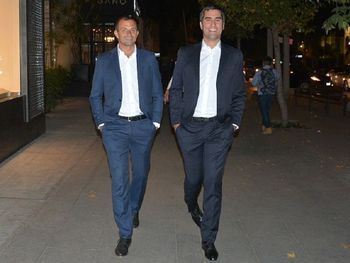 Los viejos amigos Mosca y Bucca, hoy enfrentados por la política tarifaria.