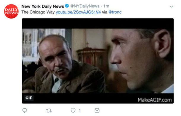 La escena de Los intocables por la decisión de la empresa de Chicago de despedir a los empleados del NY Daily News