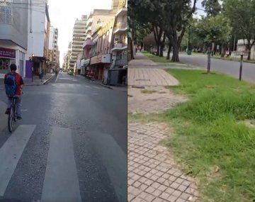 Las calles de Rosario vacías ante la escalada de violencia narco