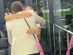 El tierno saludo entre David Beckham y la mamá de Messi