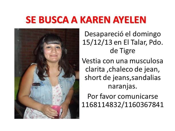Apareció junto con su novio la joven buscada en Tigre
