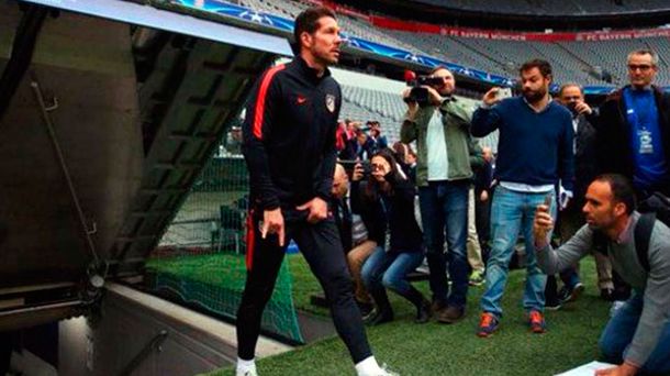 En la previa de la semifinal de la Champions League, el gesto obsceno del Cholo Simeone