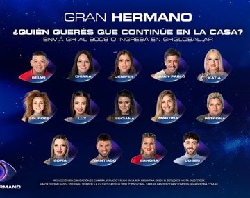 Quién será eliminado de Gran Hermano hoy
