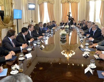 Macri con gobernadores en la Rosada