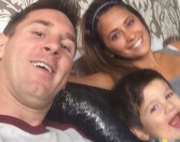 Mirá la selfie tomando mate de los Messi