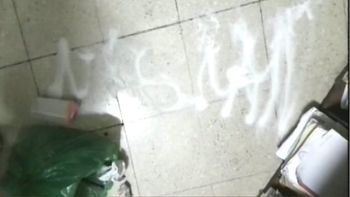 La amenaza que le dejaron a Cartasegna La amenaza que le dejaron a Cartasegna