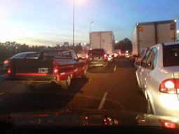 Hubo 10 kilómetros de congestión en la Panamericana